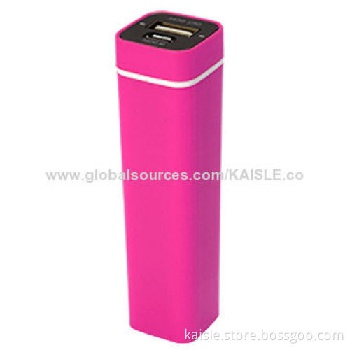 Power Bank with 2,600mAh Capacity, 18650 Battery and Short-circuit Protection